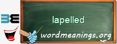 WordMeaning blackboard for lapelled